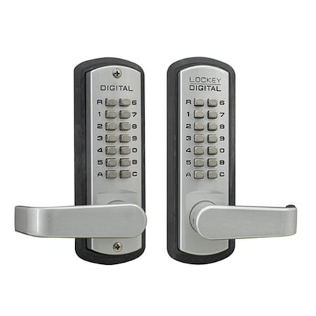 Lockey Lockey: 3835 Mechanical Keyless Passage Double Combination Lever Lock LK-3835-DC-SC